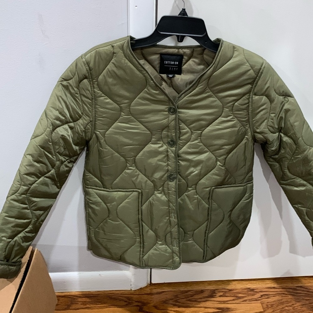 Cotton ON quilted  patterned Puffer Jacket 🤩